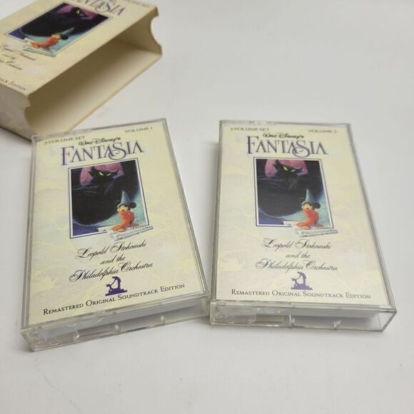 Walt Disney's Fantasia Double Cassette Tape Audio Box Set - Picture 2 of 6